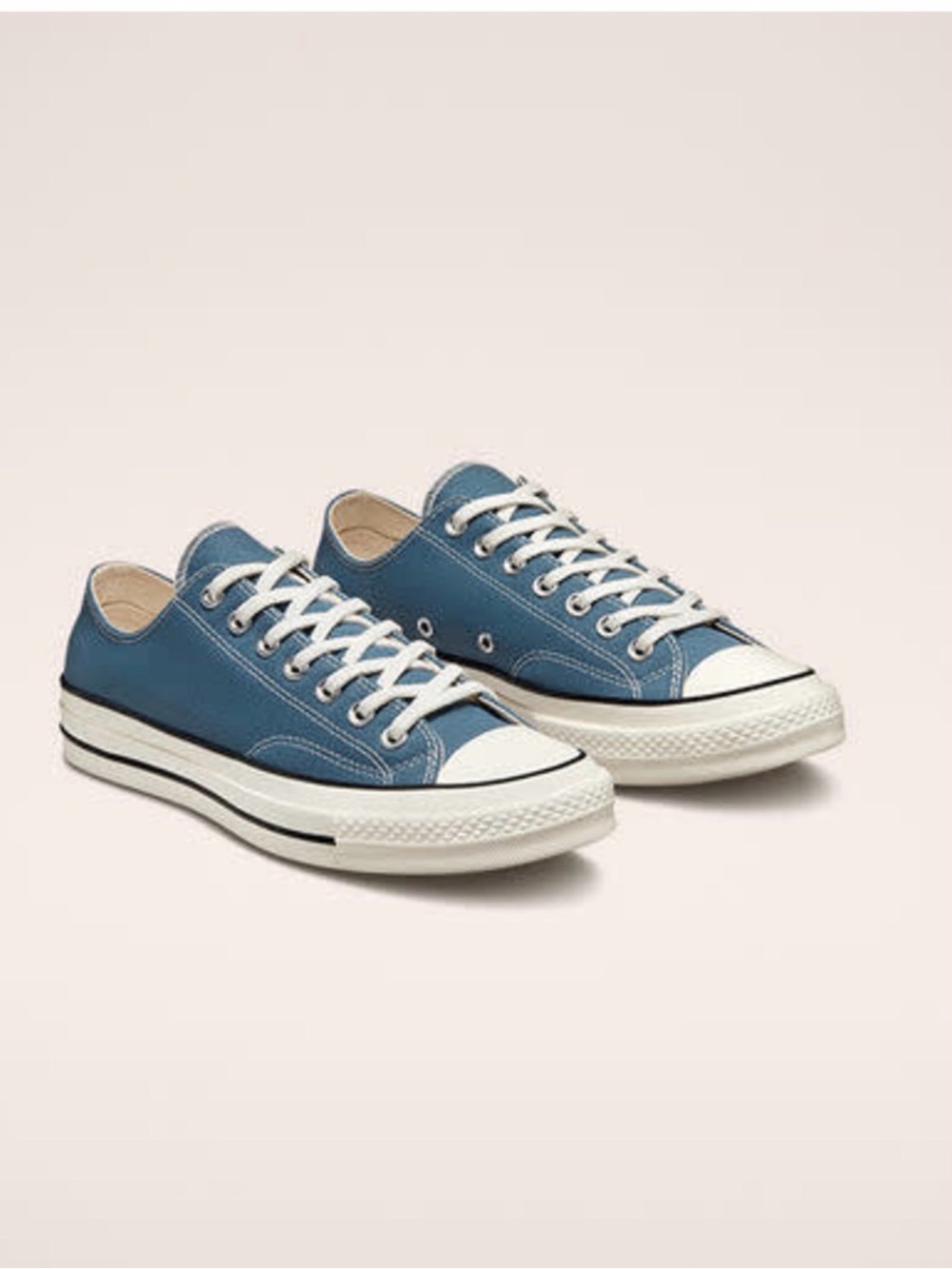 Classic Low-Top Canvas Sneakers in Blue - Unisex_Size 7 mens_size 9 womens